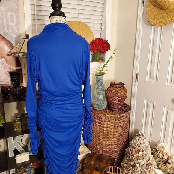 The Curve Los Angeles Rushed detail Bodycon Dress Sz 3XL - Picture 4 of 11